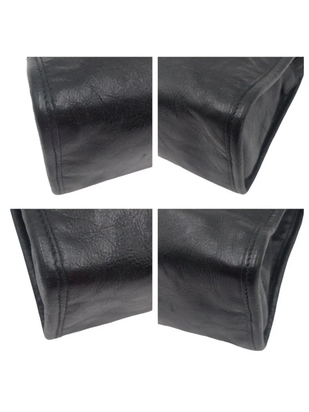 Gucci Interlocking Black Leather Clutch Bag